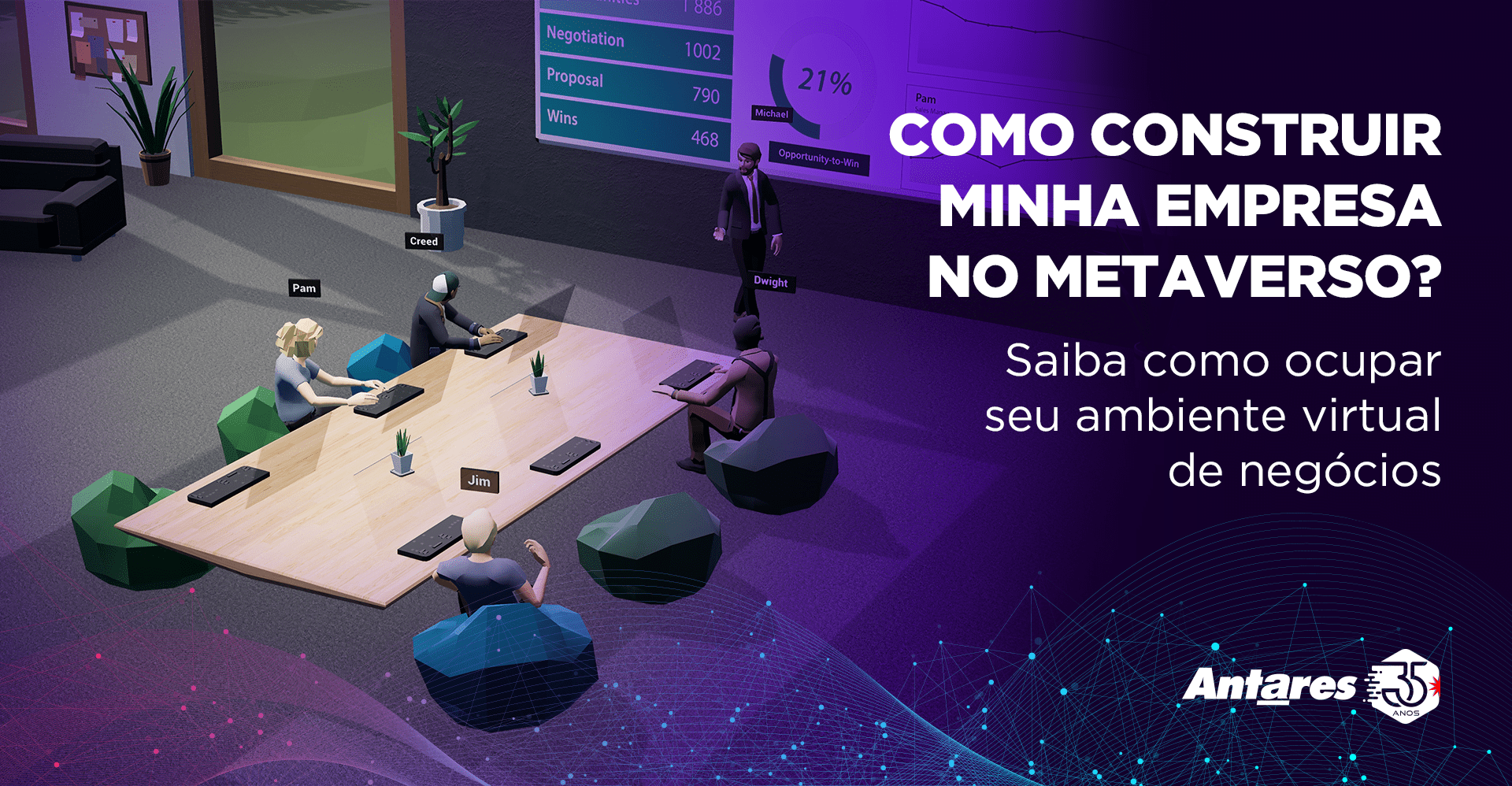 Como construir minha empresa no Metaverso? Saiba como ocupar seu ambiente  virtual de negócios! - Antares Comunicação